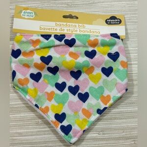 🆕 ANGEL OF MINE  NEWBORN✨ Infant Colorful Heart Bandana Bib NWT